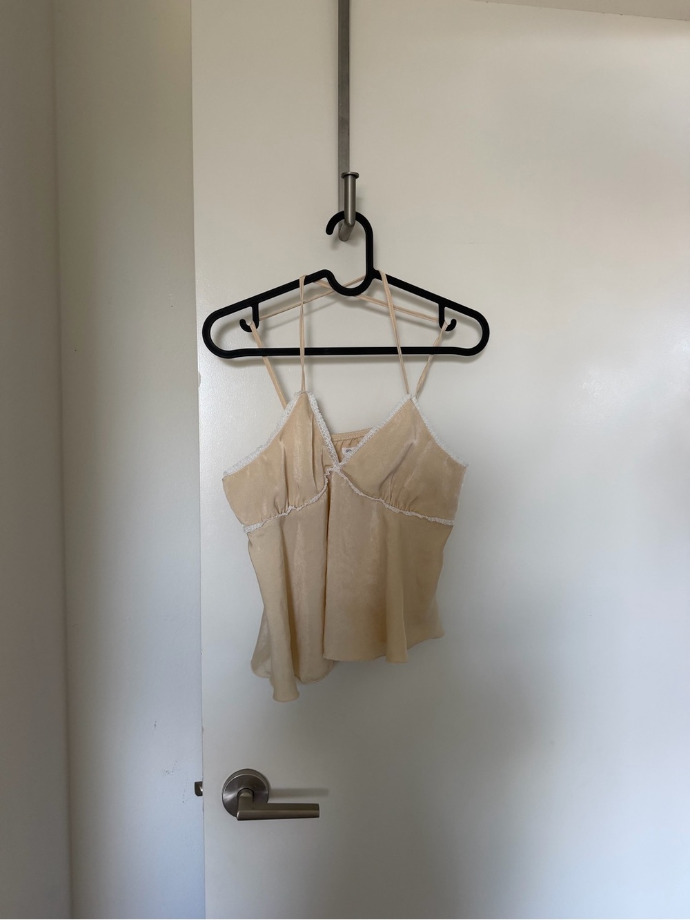 Urban Outfitters Butter Yellow Satin Cami Tank Top